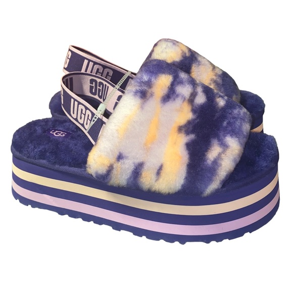 Women's Disco Marble Slide Purple Size 8 - Picture 4 of 5